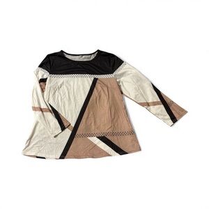 Geometric Long Sleeve Top